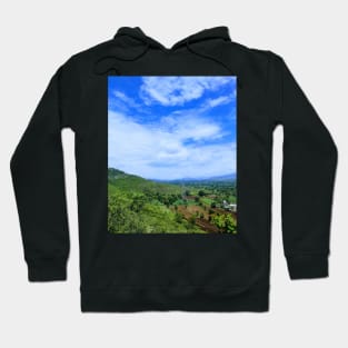 Country Side From Mountain Top Scenery Hoodie